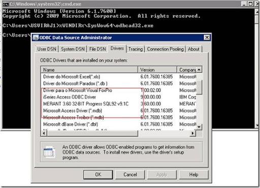 windows odbc client for progress databases